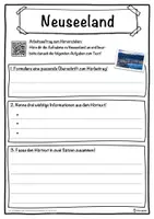 Vorschau - Unterrichtsreihen - Neuseeland Lückentext mit Wortspeicher Hörverstehen und Suchsel - Seite 3