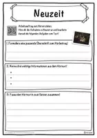 Vorschau - Unterrichtsreihen - Neuzeit Lückentext mit Wortspeicher Hörverstehen und Suchsel - Seite 3