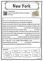 Vorschau - Unterrichtsreihen - New York Lückentext mit Wortspeicher Hörverstehen und Suchsel - Seite 1