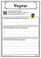 Vorschau - Unterrichtsreihen - Neymar Lückentext mit Wortspeicher Hörverstehen und Suchsel - Seite 3