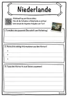 Vorschau - Unterrichtsreihen - Niederlande Lückentext mit Wortspeicher Hörverstehen und Suchsel - Seite 3