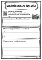 Vorschau - Unterrichtsreihen - Niederländische Sprache Lückentext mit Wortspeicher Hörverstehen und Suchsel - Seite 3