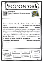 Vorschau - Unterrichtsreihen - Niederösterreich Lückentext mit Wortspeicher Hörverstehen und Suchsel - Seite 1