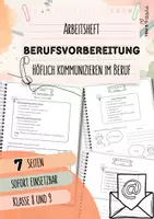 Vorschau - Arbeitsblätter - Höflich kommunizieren im Beruf | Berufsvorbereitung | 7 Seiten Arbeitsheft | Klasse 8 und 9 - Deckblatt