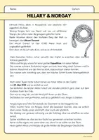 Vorschau - Arbeitsblätter - Lesen und Schreiben Mount: Everest - Seite 1