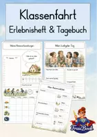 Vorschau - Anderer Materialtyp - Klassenfahrt Reisetagebuch & Erlebnisheft, Klasse 3 - 6 - Deckblatt