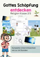 Vorschau - Unterrichtsreihen - Religion Klasse 2&3 - Schöpfung entdecken - Deckblatt