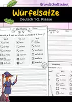 Vorschau - Arbeitsblätter - Würfelsätze – Arbeitsblätter für kreatives Schreiben & Satzbildung | Deutsch 1-2 Klasse - Deckblatt