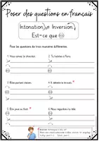 Vorschau - Arbeitsblätter - Freebie! Questions en français! -Fragen auf Französisch- 4 Fragetypen Edk - Seite 3