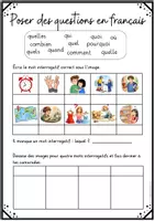 Vorschau - Stationenlernen - Questions en français - Fragewörter auf Französisch Exercices Übungen - Seite 2