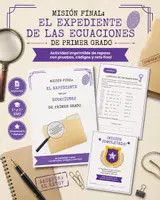 Vista previa - Unidades / Secuencias / Situaciones de Aprendizaje - Ecuaciones de primer grado: escape room imprimible. - Portada
