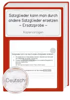 Vorschau - Arbeitsblätter - Ersatzprobe (Arbeitsblatt, 3-fach differenziert) - Deckblatt