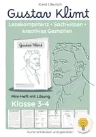 Vorschau - Unterrichtsreihen - Gustav Klimt, Frida Kahlo & Vincent van Gogh entdecken | 3 Mini-Hefte & 3 Kunstprojekte | Kunst & Deutsch Klasse 3–4 - Seite 1