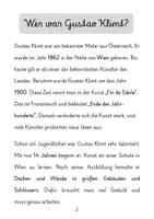 Vorschau - Arbeitsblätter - Gustav Klimt entdecken | Sachtext, Steckbrief & Zeichenauftrag | Kunst & Deutsch Klasse 3–4 - Seite 3