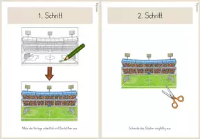 Vorschau - Arbeitsblätter - Kunst: Feuerwerk im Fußballstadion (Kl.1-4) #wm2026 - Seite 2