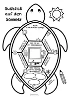 Vorschau - Arbeitsblätter - Schildkröten Doodle Steckbrief - Ausblick auf die Sommerferien - Seite 2