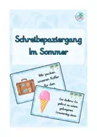 Vorschau - Arbeitsblätter - Deutsch: Schreibspaziergang Im Sommer - Deckblatt