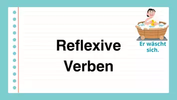 Vorschau - Präsentationen/Tafelbilder - Reflexive Verben – Übungspaket für den Deutschunterricht (DaF/DaZ) - Deckblatt