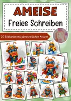 Vorschau - Bildkarten - Ameisenklasse freies Schreiben Klassentier Ameise - Deckblatt