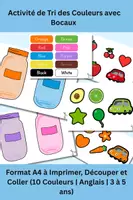 Aperçu - Apprentissages en autonomie - Activité de Tri des Couleurs avec Bocaux –(Anglais | 3 à 5 ans) - Page de couverture