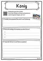 Vorschau - Unterrichtsreihen - König Lückentext mit Wortspeicher Hörverstehen und Suchsel - Seite 3