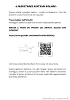 anteprima - Esercizi - I PIANETI - IL SISTEMA SOLARE - GIORGINO LO SCOIATTOLO - Pagina 1