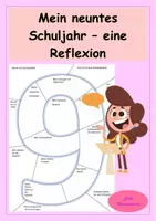 Vorschau - Arbeitsblätter - Reflexion zum Schuljahresende - Mein neuntes Schuljahr - 9. Klasse - Deckblatt