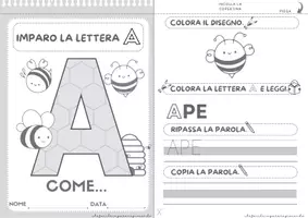 anteprima - Esercizi - LE VOCALI – 5 LIBRETTI DI ARRICCHIMENTO LESSICALE - Pagina 3