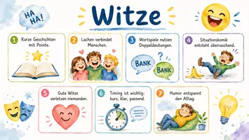 Vorschau - Arbeitsblätter - Arbeitsblätter zum Thema "Witz" + Lösung & MP3 + Infografik - Seite 3