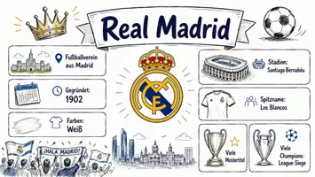 Vorschau - Arbeitsblätter - Arbeitsblätter zum Thema "Real Madrid" + Lösung & MP3 + Mindmap + Infografik - Seite 1