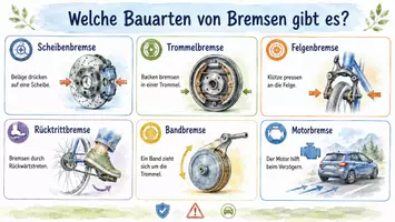 Vorschau - Arbeitsblätter - Arbeitsblätter zum Thema "Bremse (Technik)" + Lösung & MP3 + Infografik - Seite 3