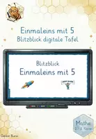 Vorschau - Spiele - Einmaleins mit 5 - Blitzblick für die 2./3. Klasse (digitale Tafel) - Deckblatt