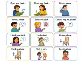 Aperçu - Cartes / Images - FLASHCARDS CLASSROOM ENGLISH - Page 2