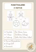 Vorschau - Arbeitsblätter - Punktmalerei Kunst Dotpainting - Deckblatt
