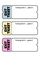 Voorbeeld - Uitgangsticket voor op het einde van de les - Pagina 3