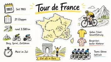 Vorschau - Arbeitsblätter - Lernposter + Arbeitsblätter zum Thema "Tour de France" (Lückentext, Hörverstehen) + Lösung & MP3 + Mindmap + Infografik - Seite 2