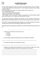 Aperçu - Feuilles d'exercices - Lecture La petite poule rousse - CE1 - Page 3