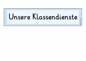 Vorschau - Poster - Otterklasse Klassendienste - Seite 1