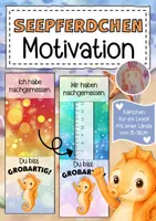 Vorschau - Anderer Materialtyp - Motivationskärtchen Seepferdchen Lineal - Deckblatt