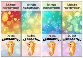 Vorschau - Anderer Materialtyp - Motivationskärtchen Seepferdchen Lineal - Seite 2