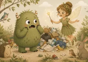 Vorschau - Arbeitsblätter - Projekt Mülltrennung mit Monster Mampf – Kamishibai-Geschichte, Mülltrennplakat, Fingerspiel & Lied | Umweltbildung für Kita, Kindergarten und Vorschule - Seite 3
