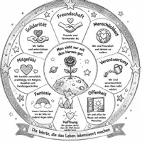 Vorschau - Mal- und Bastelvorlagen - Paket zu Menschlichkeit und Werte vermitteln: Kleine:r Prinz:essin Faltheft, Arbeitsblatt, Fantasiereise, Stundenentwurf und Mandala - Seite 3