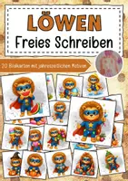 Vorschau - Anderer Materialtyp - Löwenklasse freies Schreiben Klassentier Löwe - Deckblatt