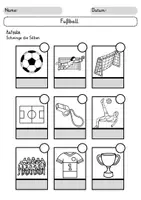 Vorschau - Arbeitsblätter - Arbeitsblätter: Fußball / Lesen / Schreiben / Wortschatz - Seite 2