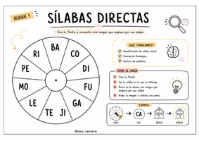Vista previa - Hojas de trabajo - RULETAS FONOLÓGICAS LECTOESCRITURA - página 1