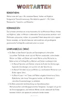 Vorschau - Stundenentwürfe - Materialpaket: Wortarten - Unterrichtsreihe, UB-Stunde und Material - Seite 1