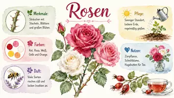 Vorschau - Arbeitsblätter - Arbeitsblatt "Rosen" + Onlineübung & MP3 + Infografik - Seite 2