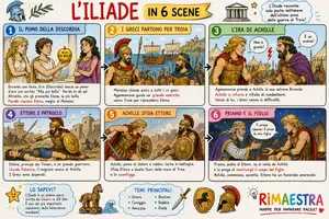 anteprima - Mappe concettuali - Mappe concettuali per i tre grandi poemi epici: - Pagina di copertina