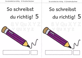 Vorschau - Arbeitsblätter - So schreibst du richtig 1-5 - Seite 1