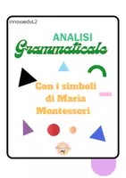 anteprima - Materiale di supporto/inclusione - Analisi grammaticale. I simboli di Maria Montessori - Pagina di copertina